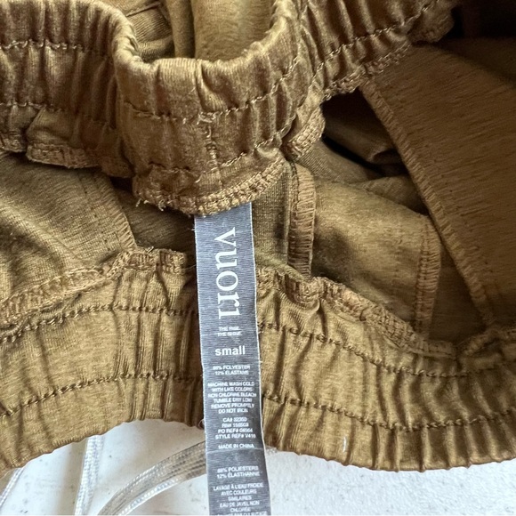 Like New Vuori Men’s Athletic Joggers Tan / Orange Size Small - Picture 5 of 5